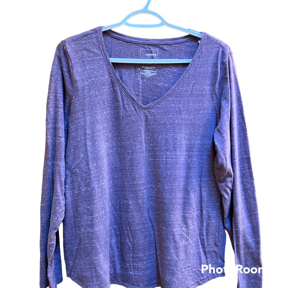 Sonoma Purple Ladies Long Sleeve T-Shirt